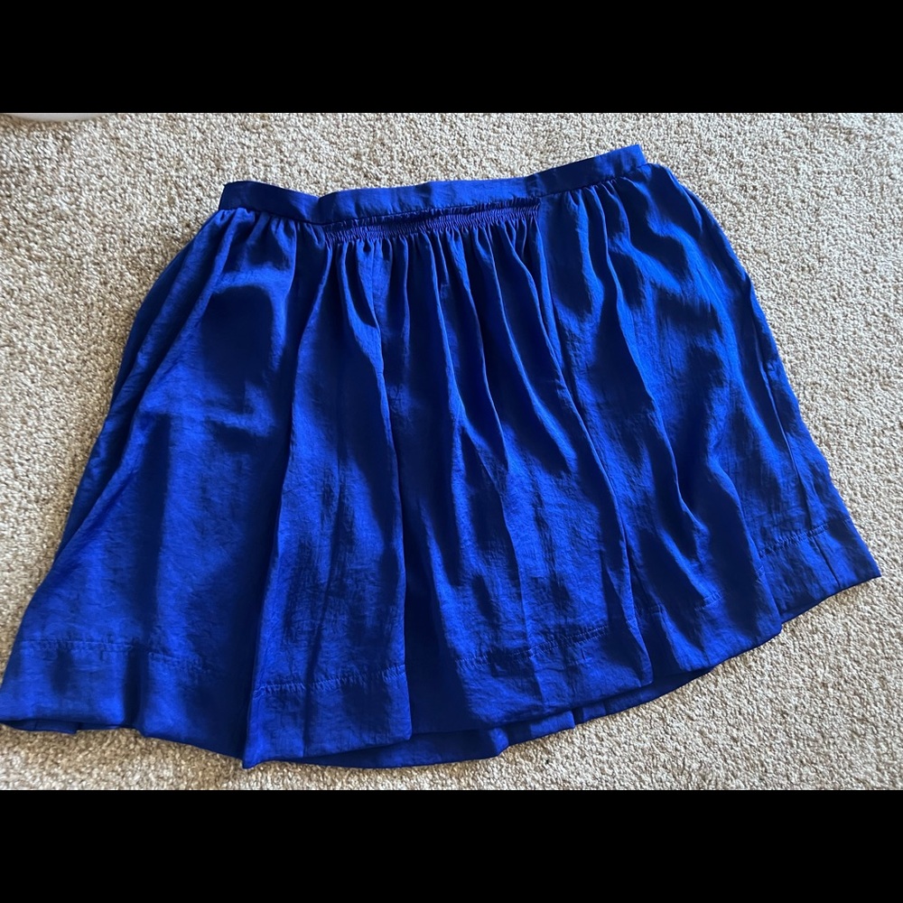 Blue a line skirt
